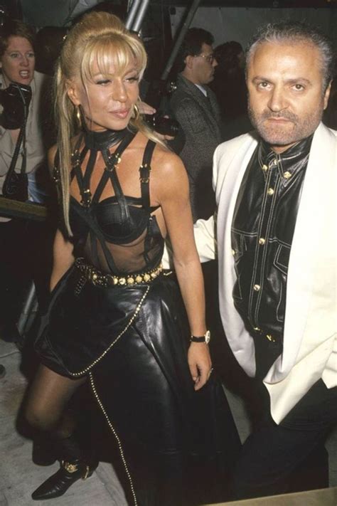 versace dress 90s|donatella versace old pictures.